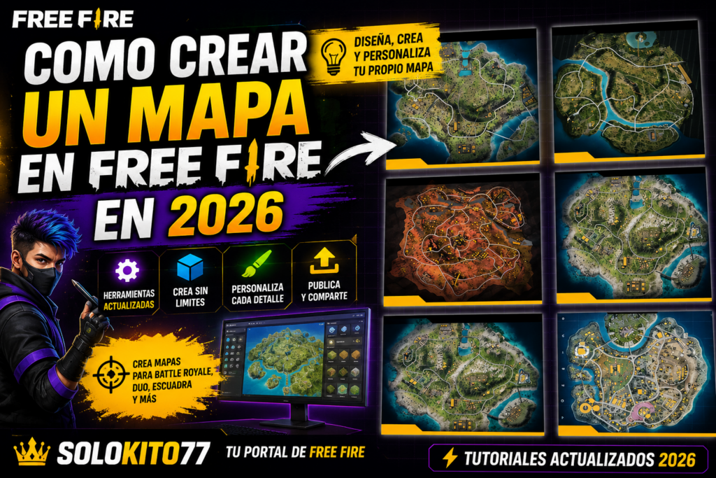 Solokito77 - Como crear un mapa en free fire en 2026 Guia completa!